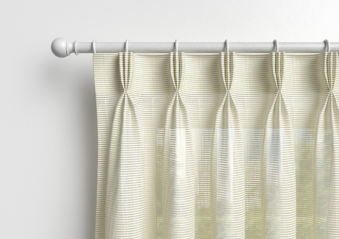Catania Stripe Voile, Powder Cream - Made to Measure Curtains - Image 12